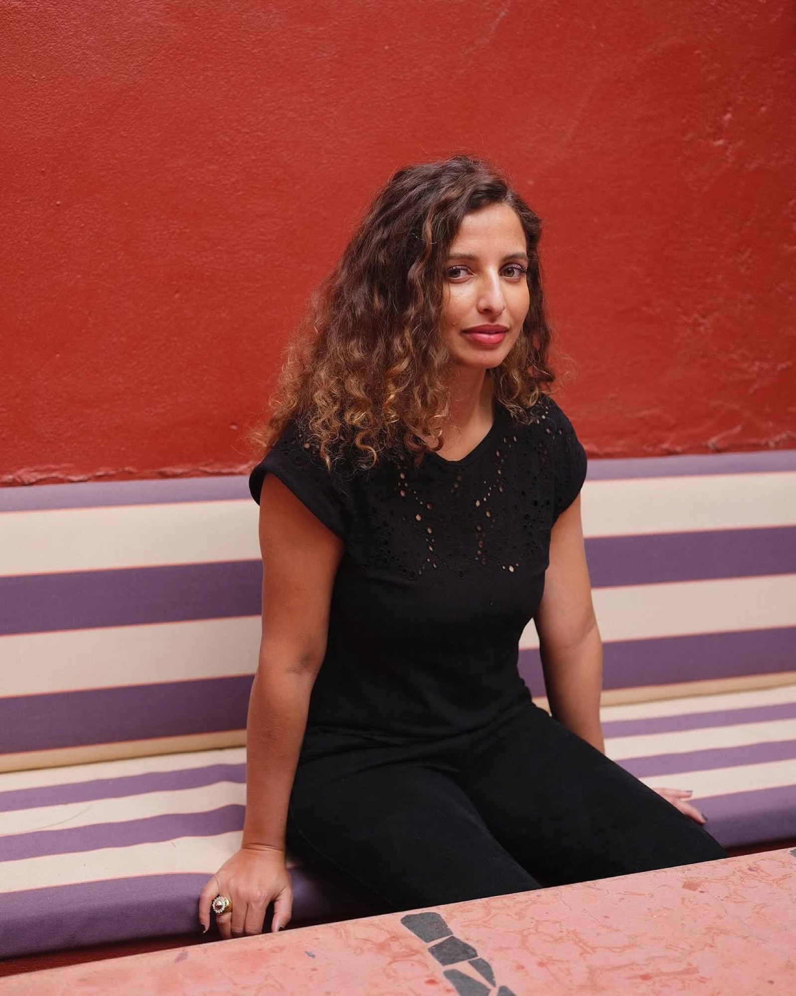 Sanae Arraqas, a painter we met in Morocco